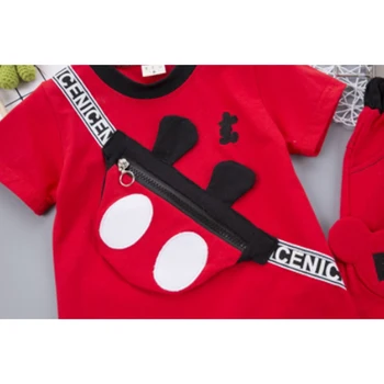 Mickey Minnie Bebé Niños Ropa de Verano de los Niños Trajes de dibujos animados Ropa de Bebé Conjuntos de camiseta+pantalones cortos 2pcs trajes de Niños conjunto