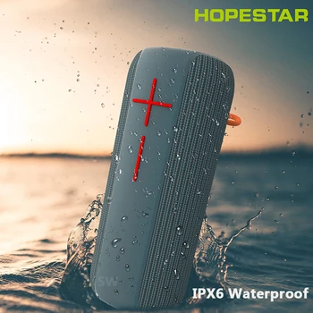 HOPESTAR-P14 Pro portátil Inalámbrico Bluetooth Altavoz IPX6 Impermeable Mini Columna Mejores bajos al aire libre Con Efecto de micro USB TF FM Cuadro