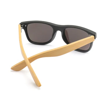 De bambú de Una Pieza de la Lente de Gafas de sol de las Mujeres de los Hombres de la Vendimia de Recubrimiento de Espejo de Madera Gafas de Sol de colores Unisex Gafas de Tonos Oculos UV400