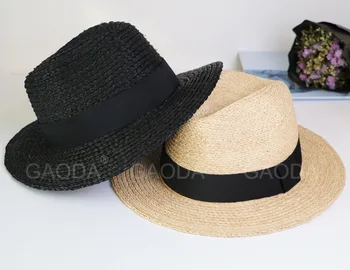 Natural de rafia de panamá de paja sombrero de los hombres de gran tamaño de fedora sombrero de señora de verano, playa, sol tapa más el tamaño de la cubeta de sombreros de 57cm de 59 cm 61 cm 63cm