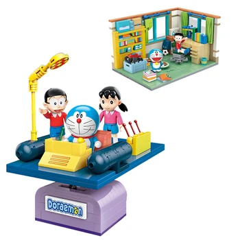 Nueva 2021 Doraemon Nobita Nobis Habitación del Tiempo de Montaje de la Máquina Modelo de Bloques de Construcción Kit de Ladrillos Clásicos Conjuntos de Juguetes de Niños Regalo