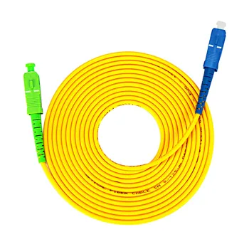 10 Pcs/ Lot SC/ APC-SC/ UPC Único Modo Simple de Fibra Óptica Cable de Puente 3.0 mm FTTH Fibra Óptica Patch Cord Cable