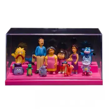 12pcs/set Anime de dibujos animados Dora modelo de juguete de PVC Figuras de acción de Dora la exploradora Juguetes de Niños para el cumpleaños de Muñecos Obsequios sin caja