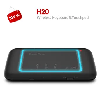 H20 2.4 GHz Wireless Mini Teclado con luz de fondo del panel táctil de Aire del ratón IR Inclinada control Remoto para Andorid PC