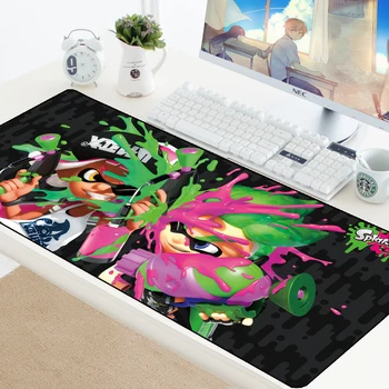 Splatoon 2 Gaming Mousepad Tapetes para Ratón de PC Pad Anime Teclado de la Computadora de la Estera de Goma Suave Escritorio alfombra Bajo Ratón