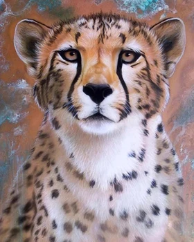 Cheetah 5D Diamante de Lleno a la Pintura de la Plaza Decoraciones para el Hogar Manualidades DIY Animal Mosaico de diamante de imitación de la Imagen de Regalo de Navidad Personalizado Mascotas