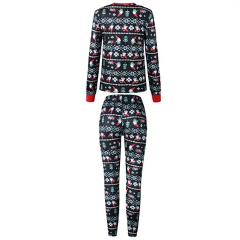 La navidad Impresa de la Familia Pijama Conjunto de Navidad Ropa de Padre-hijo Traje a Casa la ropa de dormir Kid Papá, Mamá, la Coincidencia de la Familia Trajes