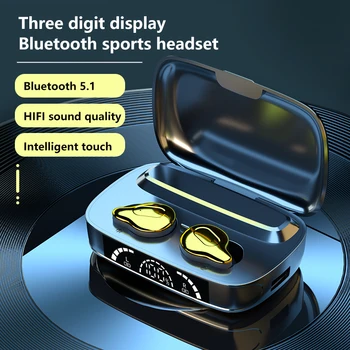 Nuevo Portátil C10 TWS Toque Bluetooth para Auriculares 9D de sonido Envolvente Estéreo de Auriculares Inalámbricos sin pérdida de Reducción de Ruido Auriculares Gaming