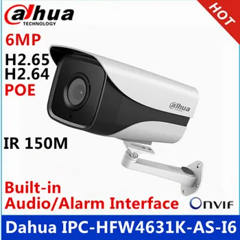 Dahua IPC-HFW4631K-COMO-I6 6-mp cámara ip incorporado en la ranura de la Tarjeta SD y Audio y Alarma interfaz IP67 IR150M poe de armas de la cámara con el soporte