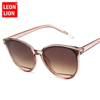 LeonLion 2021 de Moda de Gafas de sol de las Mujeres de la Vendimia de Lujo de la Marca Gafas de Espejo Clásico Vintage Oculos De Sol Feminino UV400