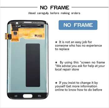 Para Samsung Galaxy S7 borde G935F G935FD Quemaduras en la Sombra de la pantalla lcd Digitalizador de pantalla táctil de 5.5