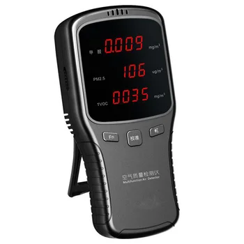 Digital-Formaldehído PM2-5-HCHO-TVOC-Medidor de la Calidad del Aire-Gases-Detector-Monitor