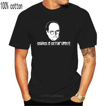 Seinfeld - George Es Gettin' Malestar Camiseta del O-cuello de la Moda Casual de Alta Calidad de Impresión de la Camiseta
