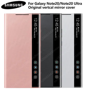 Original de Samsung Espejo Claro de la S-View Cubierta de la caja del Teléfono para Samsung Galaxy Note20 Nota 20 Note20 Ultra 5G Inteligente Flip Case