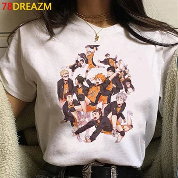 Haikyuu Karasuno de la camiseta de las mujeres graphic tees de las mujeres japonesas tumblr t-shirt camiseta