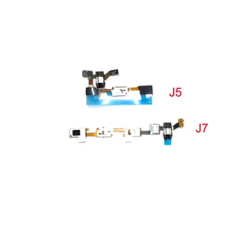 10PCS Para Samsung Galaxy J5 J500 J7 J700 Botón de Inicio Tecla de Sensor de Retorno de Auriculares Audio Jack Flex Cable