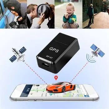 Mini Perseguidor de GPS en tiempo Real de Grabación de Voz de Seguimiento Magnético Anti-robo Localizador de Sonido de la Alarma del Monitor de Reiniciar/reiniciar El Teléfono
