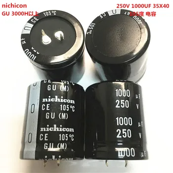 2PCS/10PCS 1000uf 250v Nichicon GU 35x40mm 250V1000uF Complemento de la fuente de alimentación del Condensador