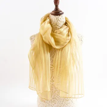 La bufanda de seda de las mujeres bufandas de moda pashmina bufanda para damas despojado chales de seda y abrigos foulard femme musulman hiyab bufanda