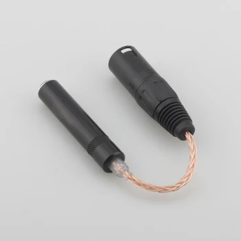 De alta Calidad HC028 8 núcleos Individuales de Cobre de 4-Pin XLR Macho Balanceado 6.35 mm 1/4 Hembra Cable del Adaptador de Audio