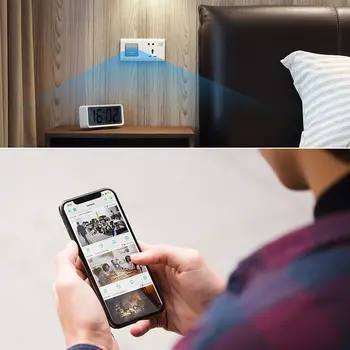 Mini WiFi Conecte la Cámara 1080p Micro de Seguridad de la Casa 166 de la Cámara de gran angular 4K FHD Monitor Inalámbrico de Vigilancia IP Cámara Portátil