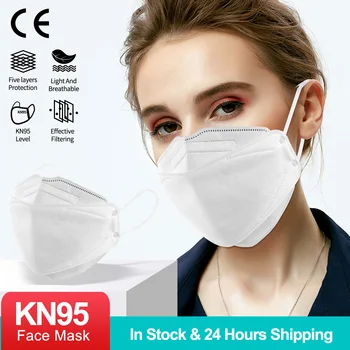 Mascarilla FFP2 KN95 la Boca de la Máscara de Tapas Respirador 4-Capa de Filtro Anti-Niebla de Protección Mascarillas Reutilizables KN95 Masque FPP2 Máscara ffp2mask