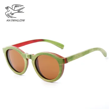 Retro FashionUV Protección de las Gafas de sol unisex de la Moda Accesorios de Bambú de Madera Gafas de sol Polarizadas,gafas de sol para mujer