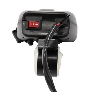 Impermeable Motocicleta 5V 4.2 Dual USB Cargador y la Tensión de la Pantalla de Temperatura Voltímetro para 7/8 y 1