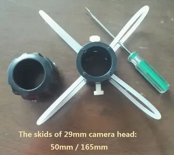 Impermeable 512Hz transmisor de 29mm de auto-nivelación del cabezal de la cámara se utiliza para alcantarilla de drenaje de inspección de tuberías