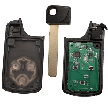 Jingyuqin Tecla del control Remoto 433MHZ ID46 Chip Para Honda CRV Acuerdo Cívico Odisea Inteligente de 2/3 de los Botones de Coche Smart de Entrada Sin llave, Control de