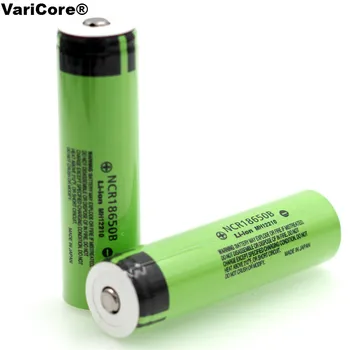 3PCS/lot VariCore nueva NCR18650B 3.7 v 3400 mAh 18650 batería de Litio Recargable de la Batería con la Punta(Sin PCB) baterías