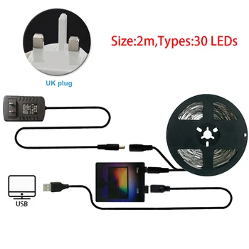 La Decoración del hogar, la Franja de Luz LED Kit RGB USB Para PC de Escritorio Flexible TV de nuevo Equipo de Ambiente Sueño Durables de Color en la Pantalla del Monitor
