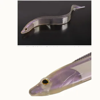 Fábrica de vender Bionic cinturón de pescado blanco transparente, luminosa, suave como los peces de cebo señuelo