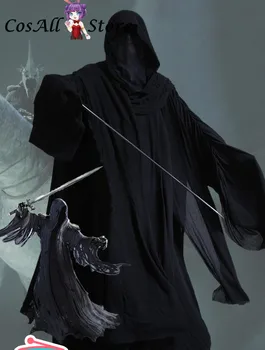 Rey brujo de Angmar Halloween manto Negro Traje de Cosplay