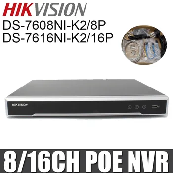 Hikvision DS-7608NI-K2/8P DS-7616NI-K2/16P 8MP H. 265 NVR de 8 CANALES de 16CH Grabadora de Vídeo en Red con POE Puertos