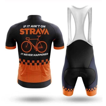 STRAVA - Profesional de Ciclismo Ropa, Manga Corta Camisetas y pantalones Cortos para el Verano de Triatlón y Ciclismo, 2020