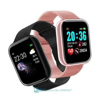 El Smartwatch de mens 2020 de la Moda de la pantalla a Color de Fitness Tracker de Silicona Reloj Inteligente de las señoras de los Relojes de los hombres Pulsera Inteligente Para Android IOS