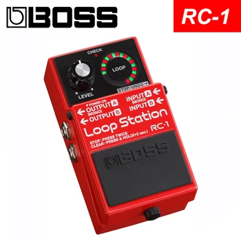 Boss RC-1 RC-3 Loop Station Pedal para Guitarra Paquete con púas, Paño de Pulido y Cadenas Enrollador