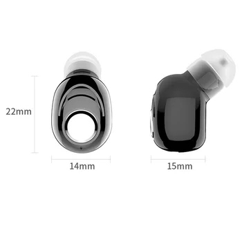 Inalámbrica Bluetooth 5.0 Único Auriculares Auriculares Auriculares CVC8.0 Reducción de Ruido Digital Impermeable Anti-sudor Oculta Tapón para el Oído