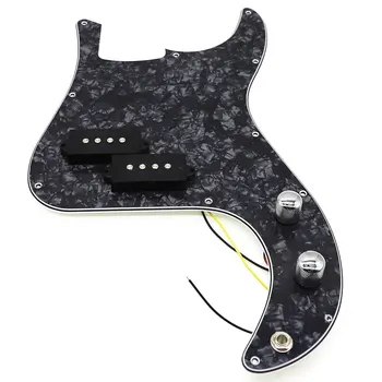 Black Pearl P Bass Precableado Cargado Golpeador para Bajo de Precisión de la Guitarra de 3 Capas PB Bajo Accesorios