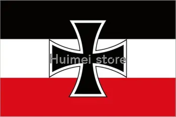 Imperio alemán bandera de 3 x 5 pies de poliéster guerra bandera de la Cruz de Hierro de primera guerra mundial alemania ejército banderas y pancartas