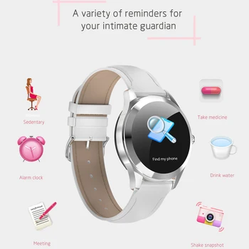 Las mujeres Inteligentes Reloj Monitor de Ritmo Cardíaco Inteligente de la Aptitud de la Pulsera de la prenda Impermeable IP68 Inteligente de Pulsera de Mujer Smartwatch para Android IOS