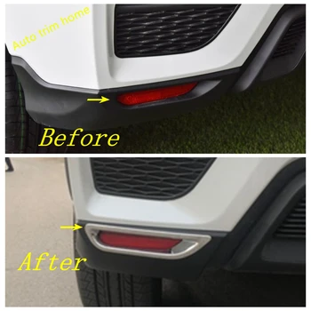 Freno de estacionamiento / Front Parachoques Trasero Luces de Niebla Lámparas Marco de Cubierta de Recorte de ABS Cromado Exterior Reinstale el Kit Para Mitsubishi ASX 2020 2021