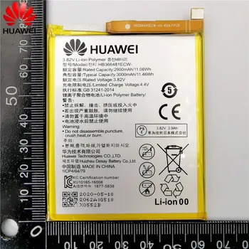 Original Huawei Ascend P9 P10 P20 Lite Honor 5C 5A 5X 6A 7X G7 8 8X 8C G9 9 9i 10 G10 Mate 8 9 10 Nova 2 2i 3 4 Plus Pro de la Batería