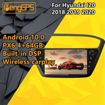Para Hyundai I20 2018 2019 2020 Android Radio Audio PX6 Multimedia del Coche Grabadora de Cassette Estéreo Reproductor de DVD No GPS Navi Jefe de la unidad de