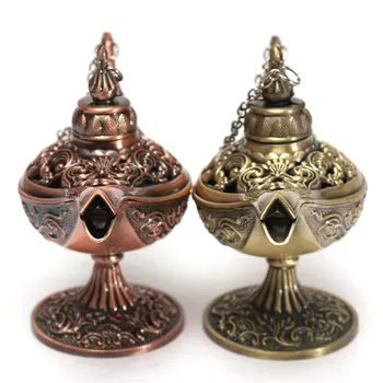 KiWarm 1pc Estilo Antiguo Cuento de Aladdin Magia Lámparas Tetera Genio de la Lámpara Vintage Retro Juguetes Para los Niños del Hogar Decoración de Regalos