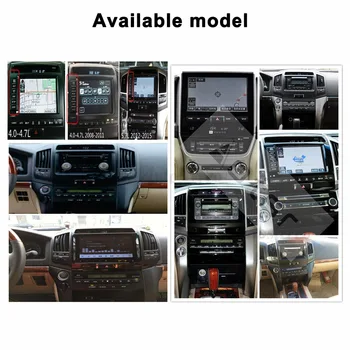 128 GB ROM Para Toyota Land Cruiser LC200 2008-Android 9.0 Tesla Estilo PX6 de GPS del Coche de Navegación Reproductor Multimedia DSP CARPLAY