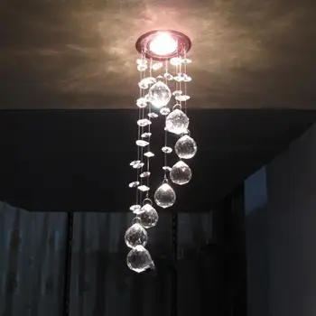 LED moderna k9 de cristal lámparas led lámparas de salón led lámpara de araña de alta potencia de 3W led de la iluminación led brillo colgante/droplight