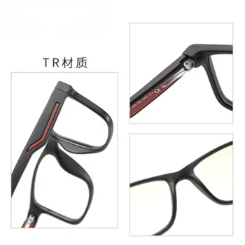 Nuevas Popular Anti-Luz azul de los Ojos Gafas de los Hombres de la Plaza de TR90 Duros Ultra de Gafas de Marco a las Mujeres de la Moda Literaria de gafas