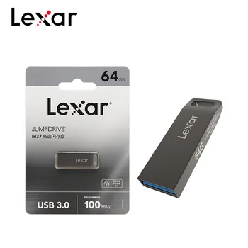 Lexar JUMPDRIVE M37 Unidad Flash USB de 32 gb 64 GB de Alta Velocidad de 100 mb/s USB 3.0 de Metal Pendrive Mini U Disco de 128GB de Memoria Stick
